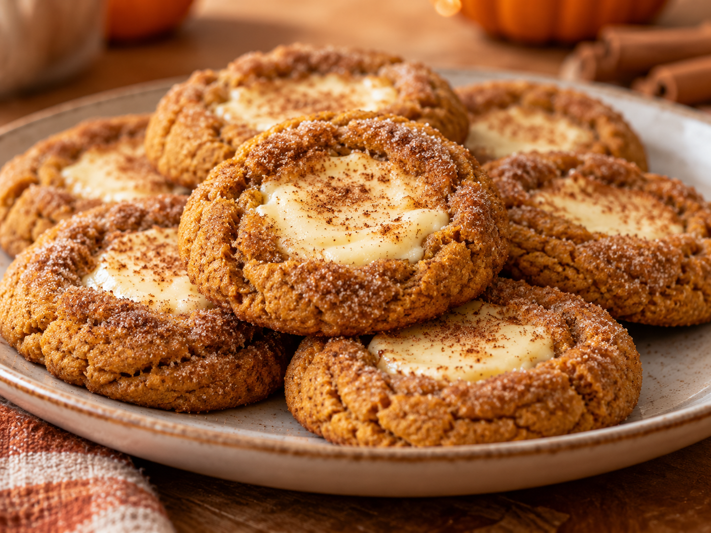 Pumpkin Cheesecake Cookies — Dessert